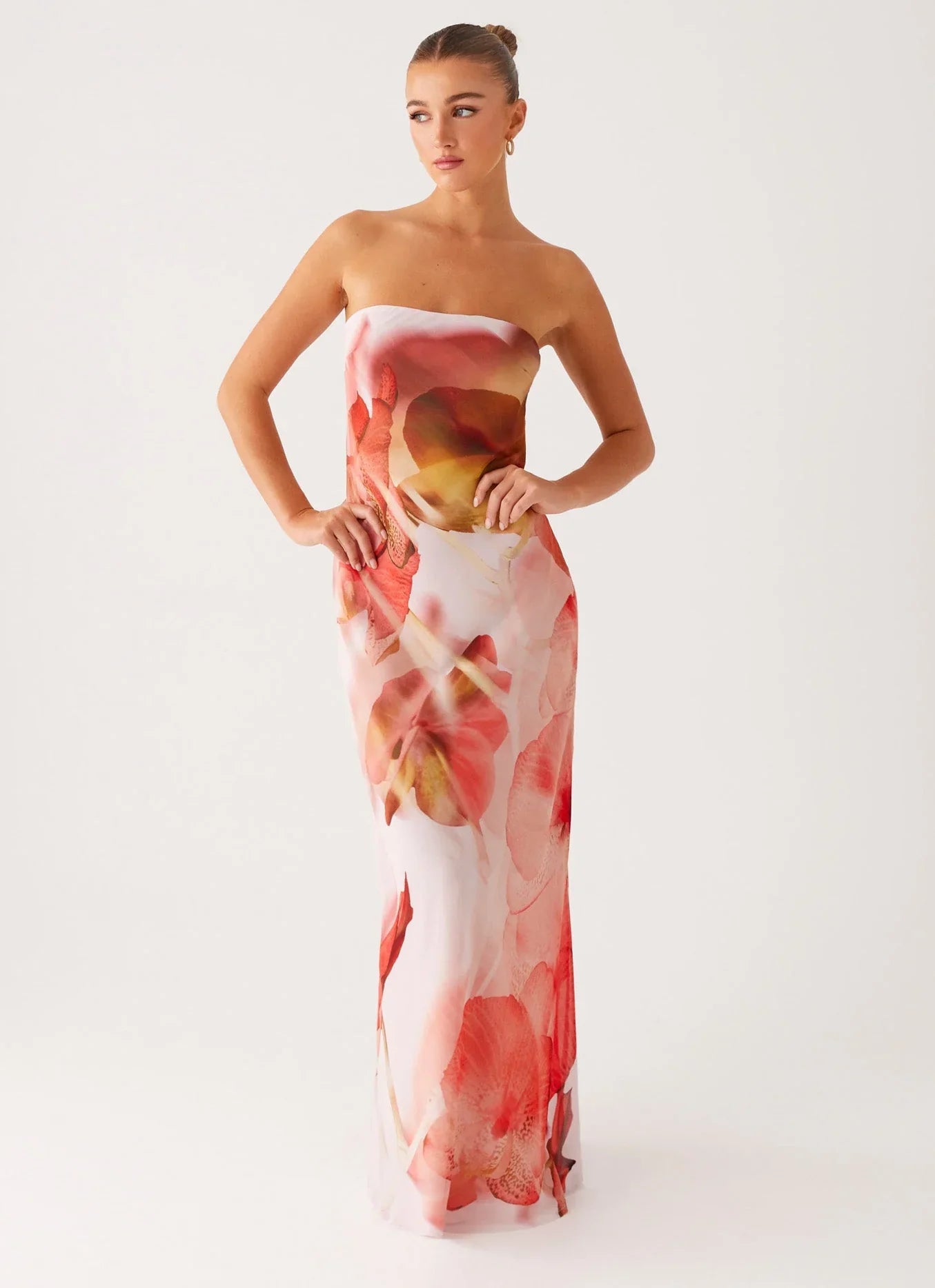 Kunis Maxi Dress - Peach Rose